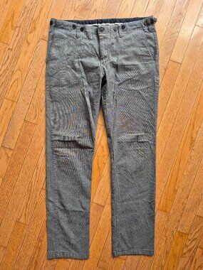Zara Man Trousers Suspender Pants 36 Gray